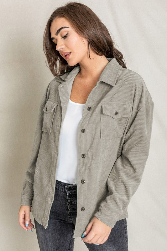 Corduroy Boyfriend Jacket