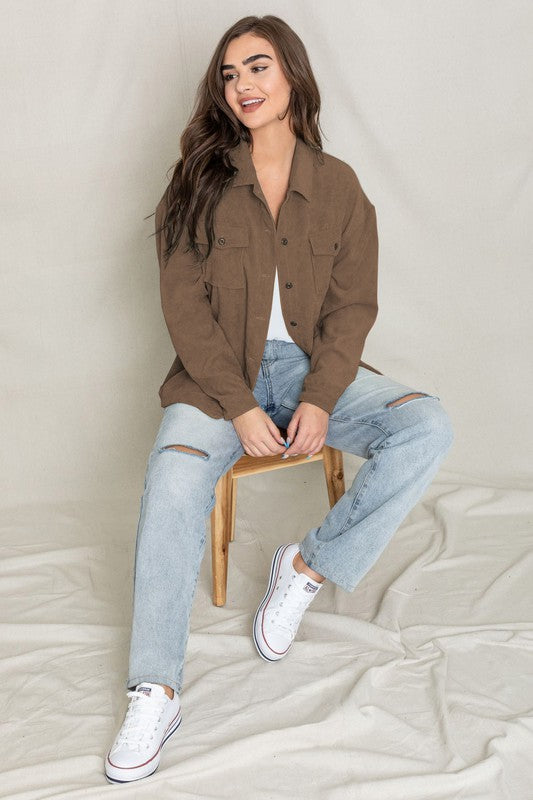 Corduroy Boyfriend Jacket