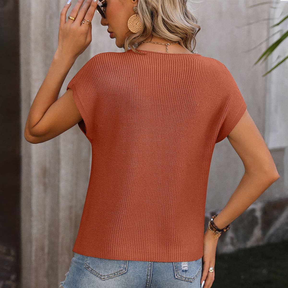 Loose fit knit top