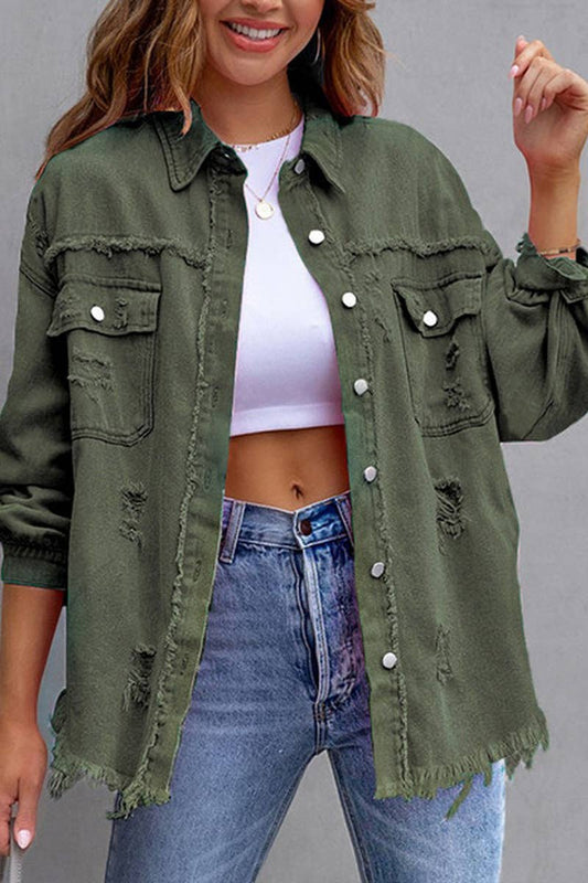 Green Denim Jacket