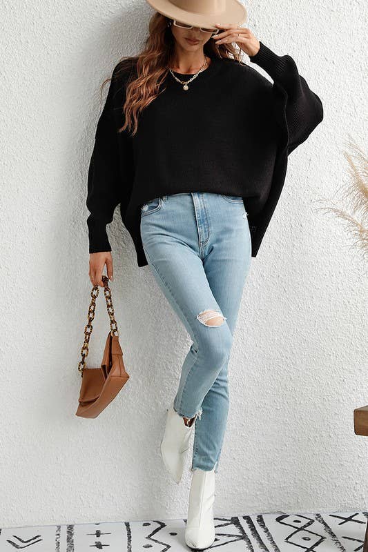 Batwing Knit Sweater