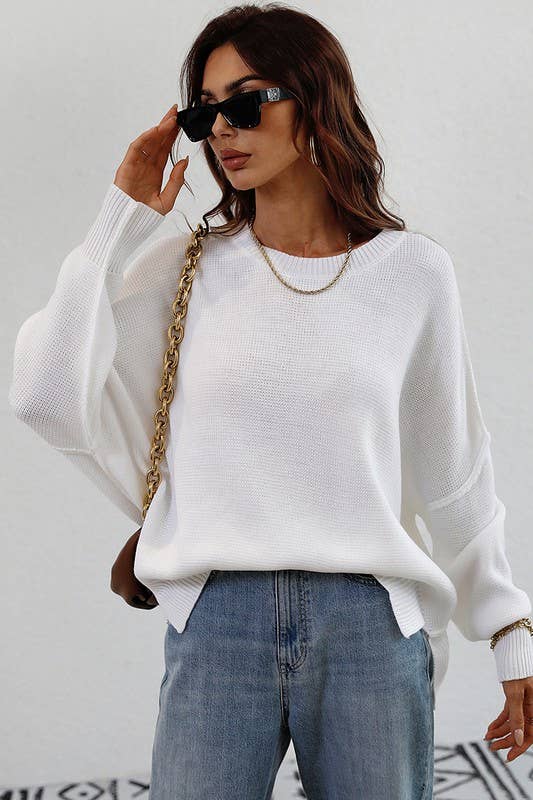 Batwing Knit Sweater