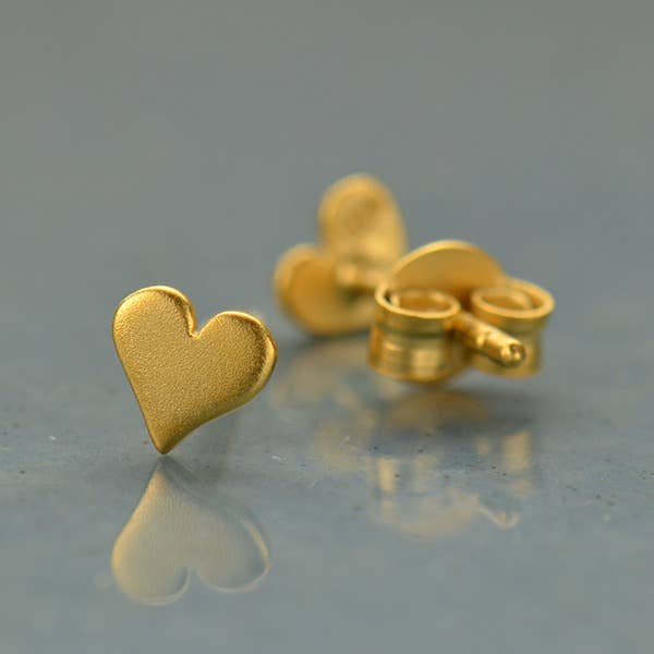 Tiny Heart Stud Earrings