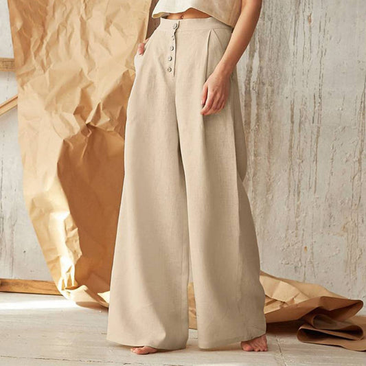 Pleated Wide Leg Pants